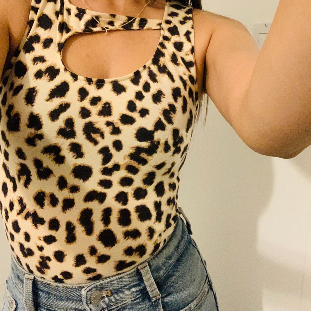 Leopard Print Bodysuit